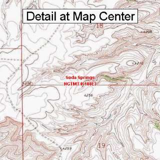   Topographic Quadrangle Map   Soda Springs, Montana (Folded/Waterproof
