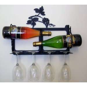 Grapevine Wine Rack Wall Mounted   Two Bottle:  Home 