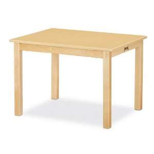   Multi Purpose Rectangle Table   24Inches High   Maple: Home & Kitchen
