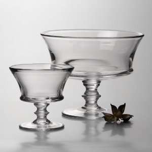  Pearce Large Glass Footed Dover Bowl 