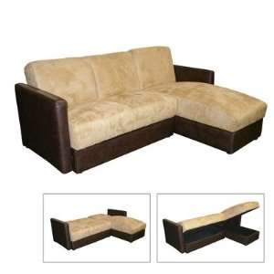  Convertible Sofa Bed with Chaise: Home & Kitchen