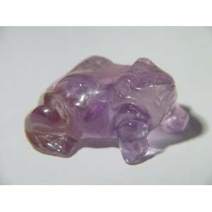  Ametrine Hand Carved Lapidary Frog Toad 