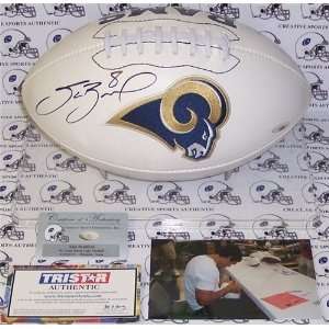 Sam Bradford Autographed/Hand Signed St. Louis Rams Logo Football