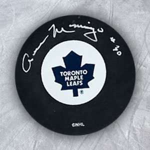  CESARE MANIAGO Toronto Maple Leafs SIGNED Hockey Puck 