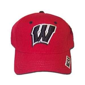  Zephyr Wisconsin Badgers Red Hat W/NCAA on Bill: Sports 