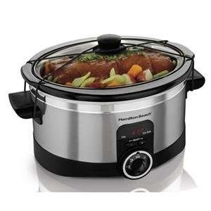 New   HB 6 Qt. Slow Cooker by Hamilton Beach   33565  
