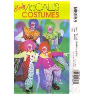  McCalls Pattern M5955 for Adult Clown Costume: Arts 