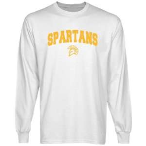  NCAA San Jose State Spartans White Logo Arch Long Sleeve T 