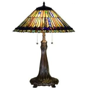  Jeweled Peacock Table Lamp 27 Inches H