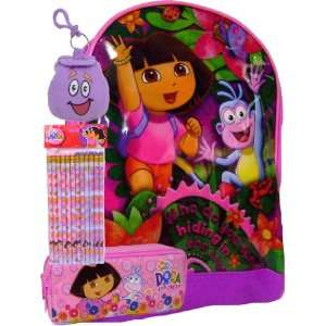   Toddlers Backpack + Keychain,pencil Case & Pencils Pack Toys & Games
