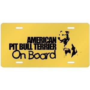  New  American Pit Bull Terrier On Board  License Plate 