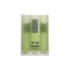 No. 19 by Chanel for Women, Eau De Toilette Spray, To Go 3 Pack (Purse 