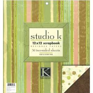   Two Sided 12 Inch by 12 Inch Paper Pad, 36 Sheets Arts, Crafts