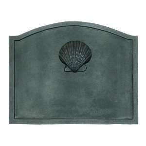  Large Sea Shell Low Relief Design 22 x 26 Inch Fireback 