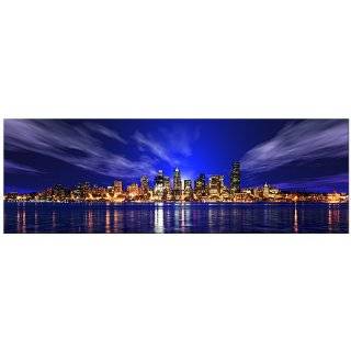 Panoramic Wall Decals   Seattle Skyline (4 foot wide Removable Graphic 