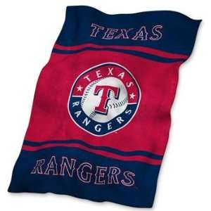 Texas Rangers MLB Ultrasoft Blanket:  Sports & Outdoors