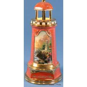 Thomas Kinkade Light of Peace Porcelain Lighthouse 