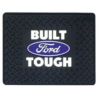  2 Utility Rubber Floor Mats   Ford Oval Blue: Automotive