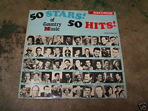 50 STARS 50 HITS OF COUNTRY MUSIC ALBUM RECORD 2 ONLY  