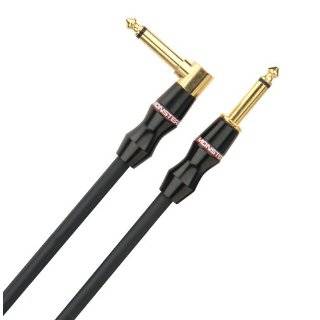 Monster Bass Instrument Cable 12 Ft.   Angled to Straight 1/4 Plugs (M 