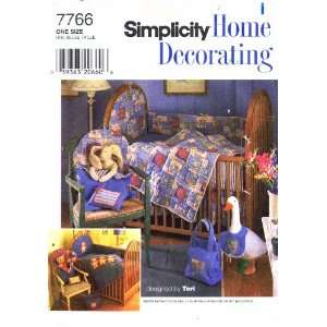  Simplicity 7766 Sewing Pattern Baby Nursery Accessories 
