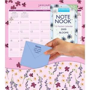    Blooms 2009 Note Nook Pocket Wall Calendar