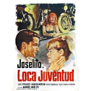 Loca juventud (1965) 27 x 40 Movie Poster Spanish Style A  