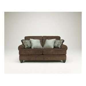    Crawford   Chocolate Loveseat Traditional Style