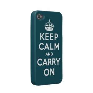  keep calm and carry on Original Iphone 4 Case: Cell Phones 
