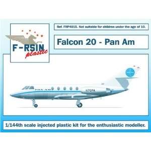   144 Falcon 20 Pan Am Commercial Airliner (Plastic Mode Toys & Games