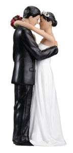 Hispanic Couple Figurine Wedding Cake Topper  