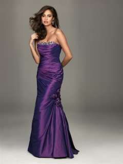   Breast Beads Long Strapless Prom Dress Evening Party Dress New Hot
