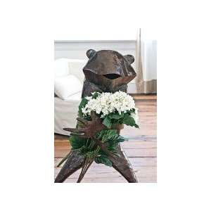  Standing Frog Sculpture (42 inch tall   Large)