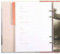 Dog Portrait Address Book Refill Pages   30 extra pages  