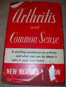 Arthritis and Common Sense Book by Alexander  