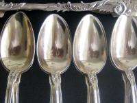Antique WOLFERS Solid Silver Spoons & Sugar Tong 13/PS  
