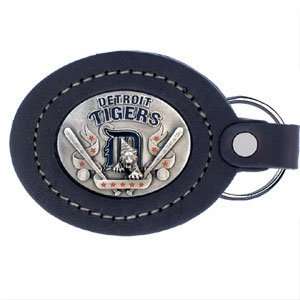    MLB Lg. Leather Key Chain   Detroit Tigers: Sports & Outdoors