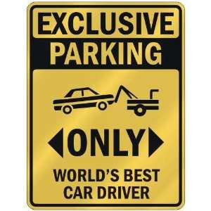   WORLDS BEST CAR DRIVER  PARKING SIGN OCCUPATIONS
