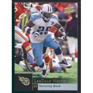 LenDale White   Titans   2009 Upper Deck NFL Football Trading Card in 