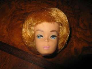 Vintage Blonde Bubble Cut Barbie doll Head Only  