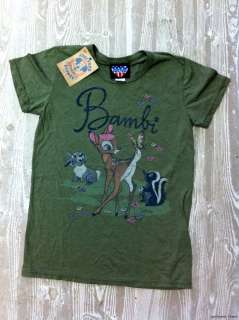 Junk Food Disney Bambi And Friends Junior Tee Shirt  