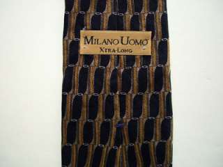 8013 Silk Necktie Mens Tie MILANO UOMO Extra Long 62  