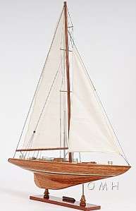 Columbia Yacht Model Americas Cup Wooden Sailboat 39  