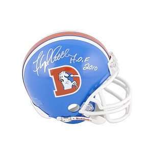   Denver Broncos Floyd Little Autographed Mini Helmet: Sports & Outdoors