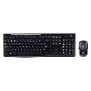 New Logitech Wireless Desktop MK260 Mouse & Keyboard Combo(Black 