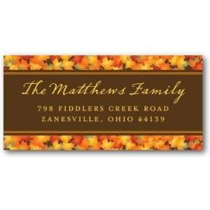   : Holiday Return Address Labels   Fiery Fall By Shd2: Office Products
