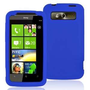   PREMIUM SILICONE CASE HTC 7 TROPHY BLUE: Cell Phones & Accessories