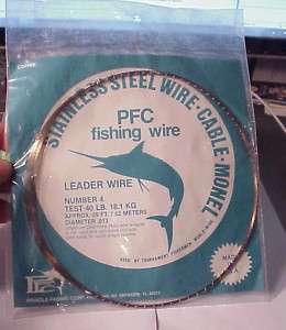 PFC STAINLESS STEEL FISHING LEADER WIRE 40 LB 25FT  