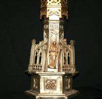 Vintage Catholic Church Cathedral Ornate Candlestick  