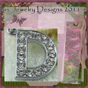Isis Design Letter D Initial Charm Birthstone Bracelet made w 